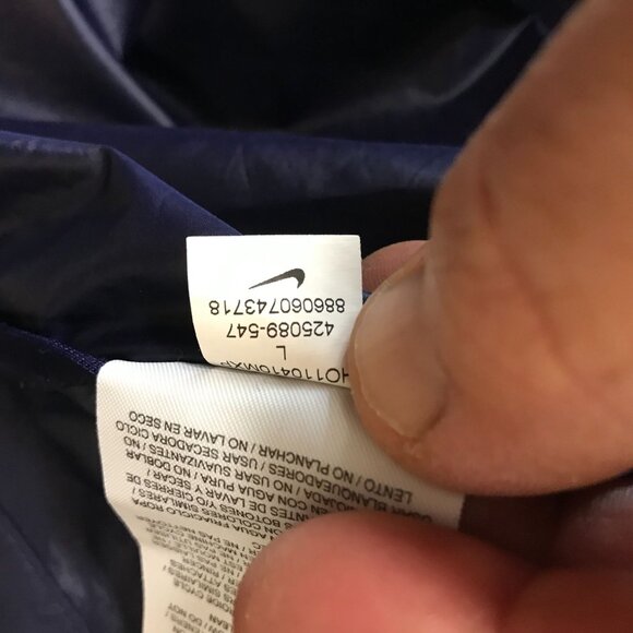 NIKE STROM FLY ~ WOMENS LARGE ~ BLUE REFLECTIVE LIGHT WEIGHT JACKET 425089-547 - Picture 7 of 8